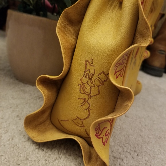 Hand Painted Rose and Quote purse - Picture 4 of 7